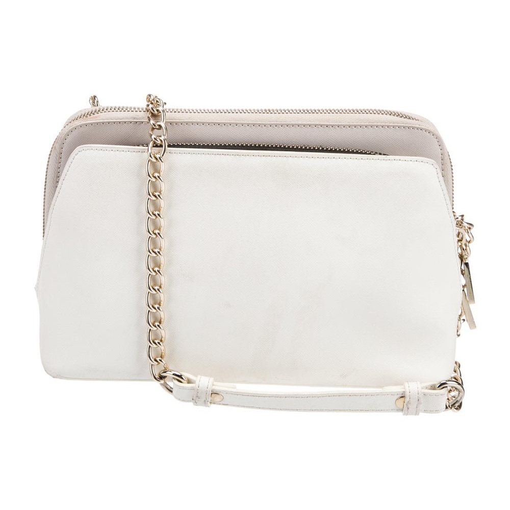 CROMIA Leather Chain Shoulder Bag white color - Picture 5 of 17